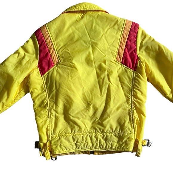 Vintage SKYR Mens Size Medium Yellow Ski Jacket Made In Hong Kong As Is Rare - Picture 16 of 16